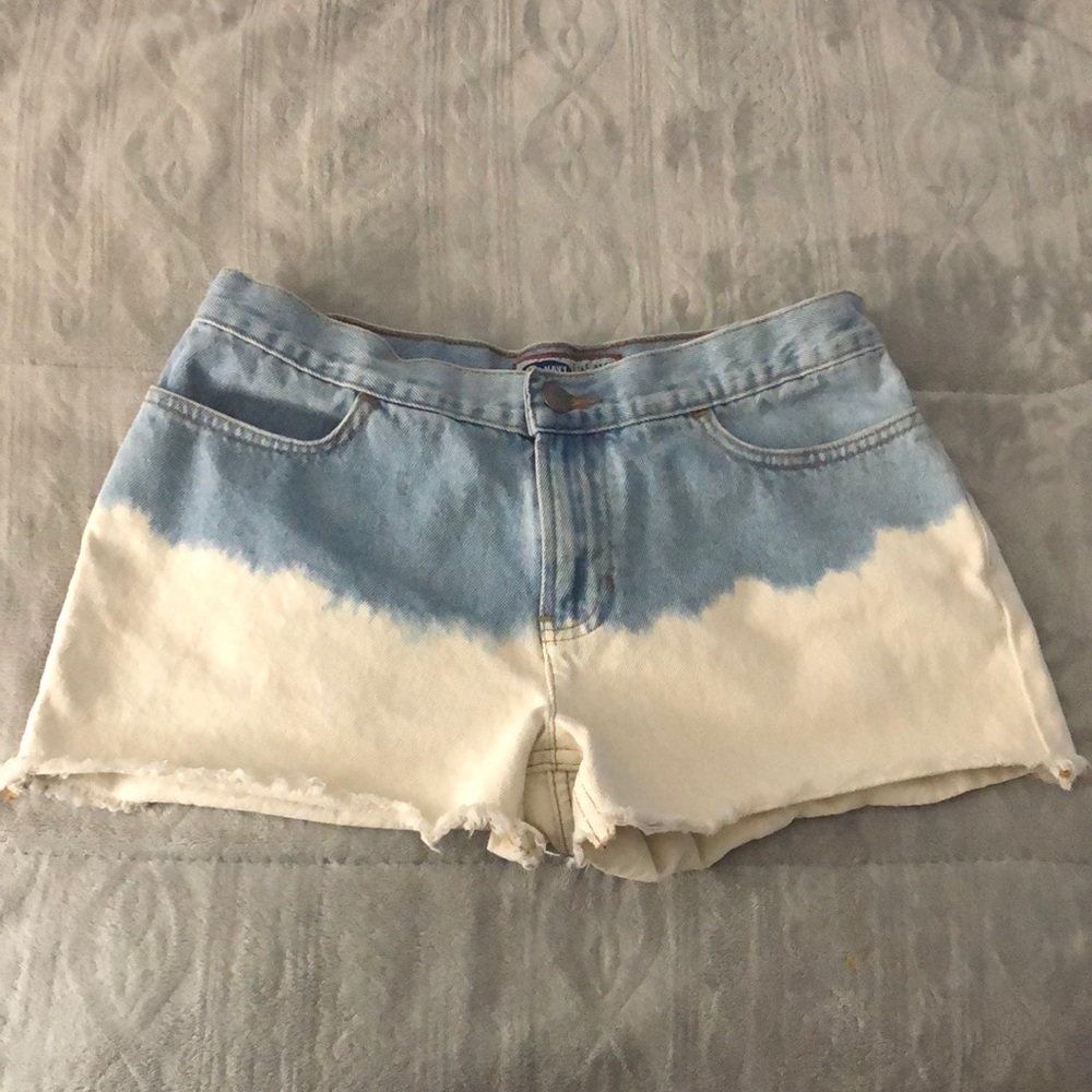 Multicolored jean shorts size 4